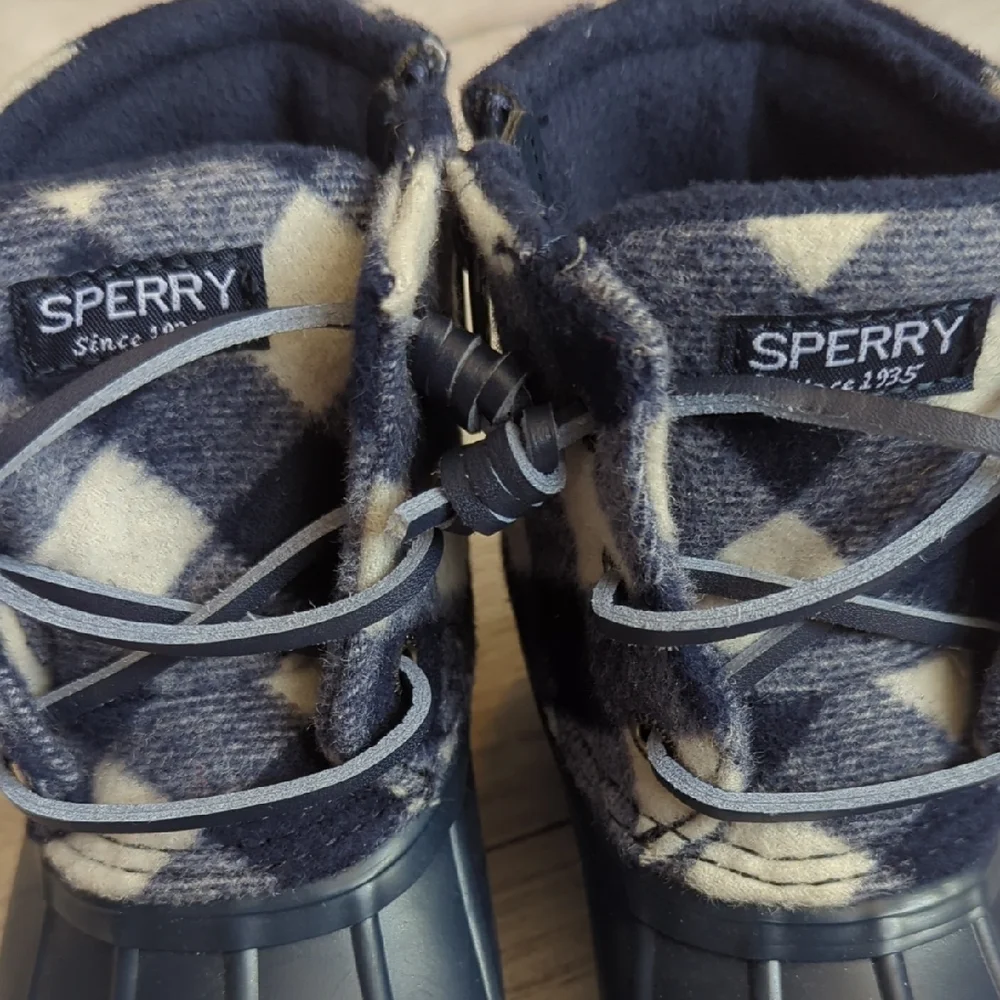 Sperry Kids' Navy and Tan Boots